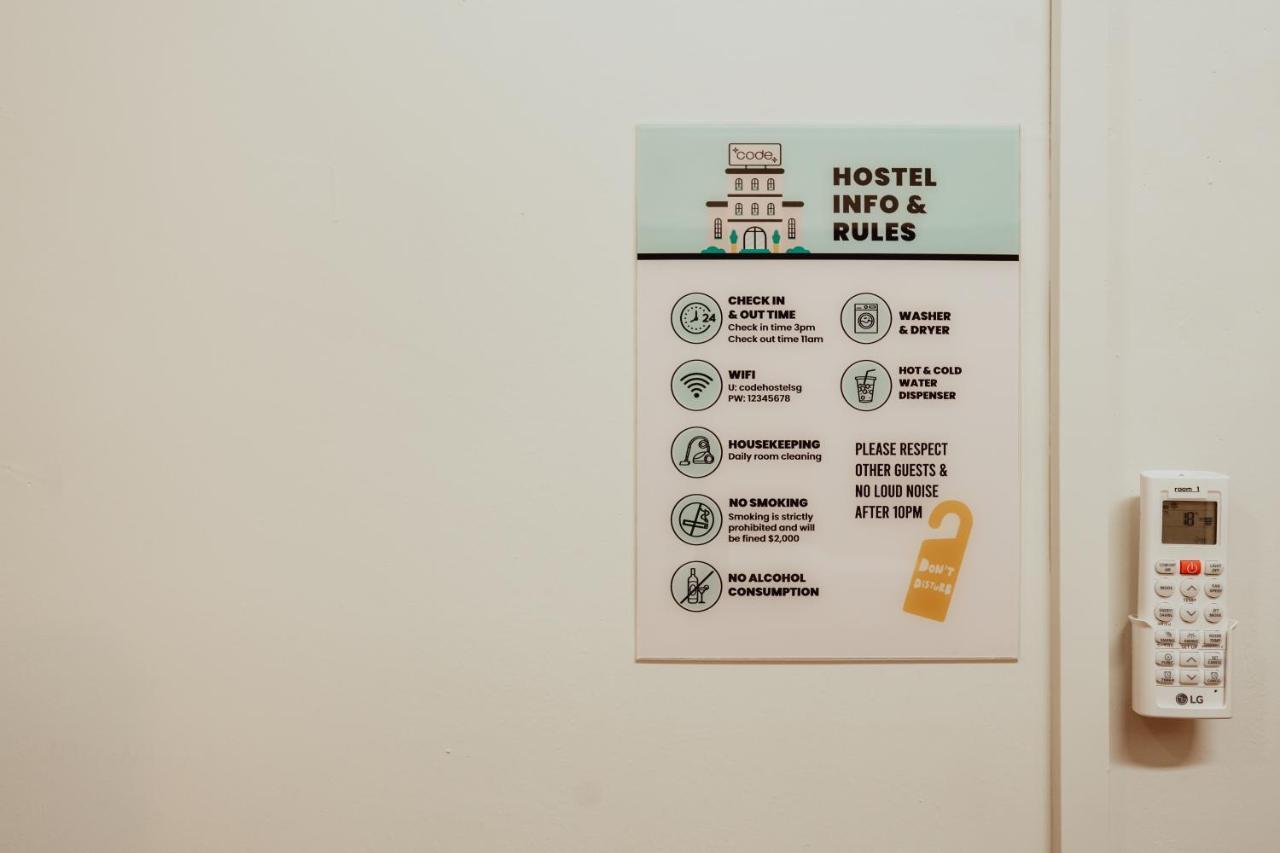 Code Hostel At Lavender Singapore Buitenkant foto